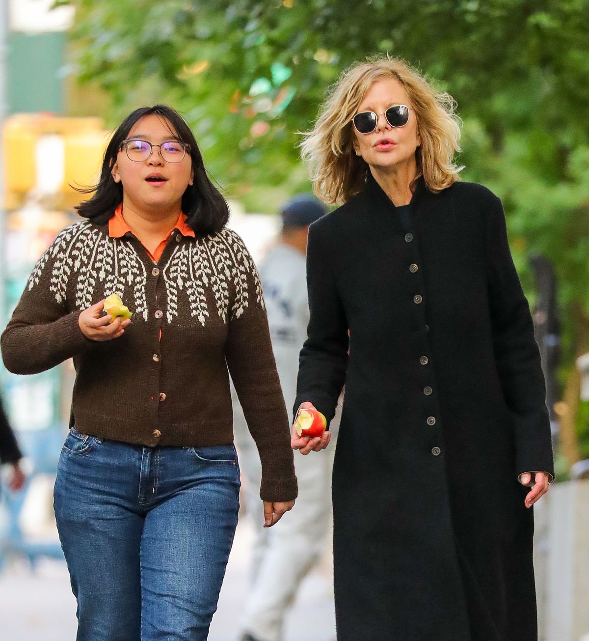 10/11/2024 EXCLUSIVE: Meg Ryan is Spotted on a Rare Outing With her Daughter in New York City