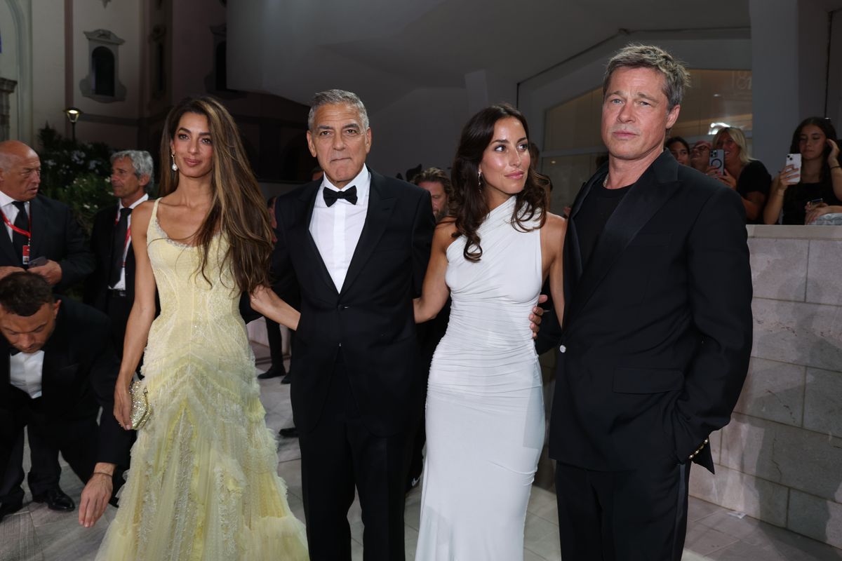 Amal Clooney, George Clooney, Berad Pitt, Ines de Ramon