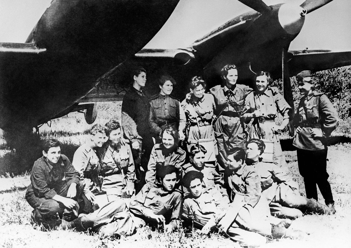 Women pilots of the 125th Guards Bomber Regiment