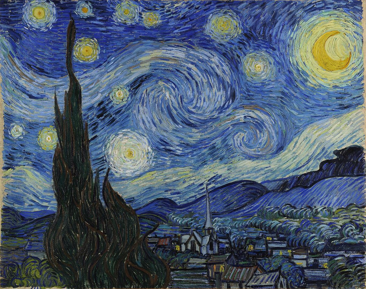 Voncent van Gogh - Csillagos éj, festmény