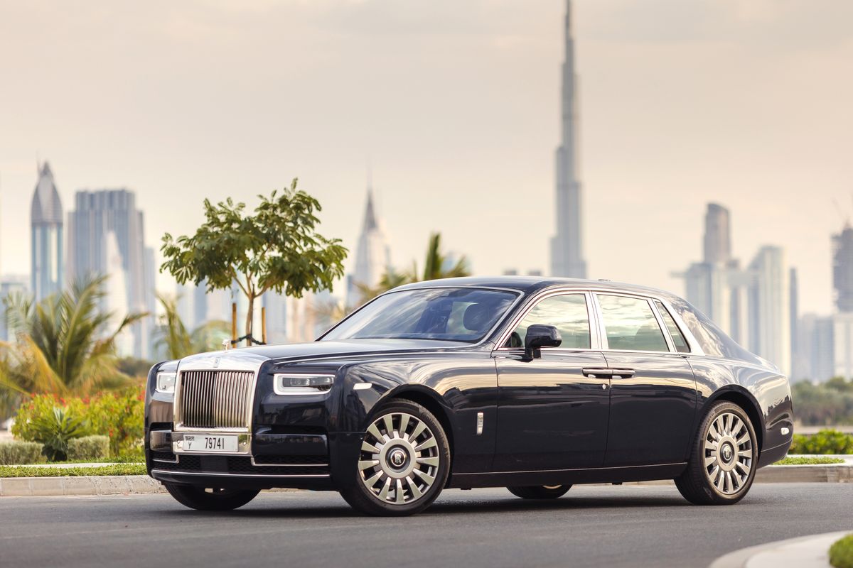 Dubai,,uae,-,05112023:,Rolls,Royce,Phantome,Exterior,,Luxury,Car,