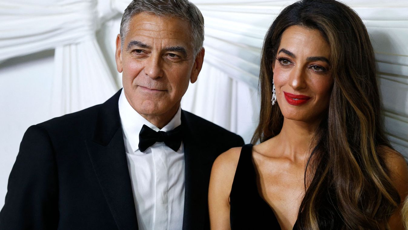 Clooney Foundation For Justice's The Albies, George Clooney, Amal Clooney