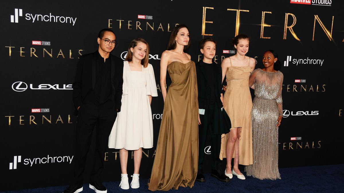 Mavel's The Eternals Premiere, Angelina Jolie és a gyerekei