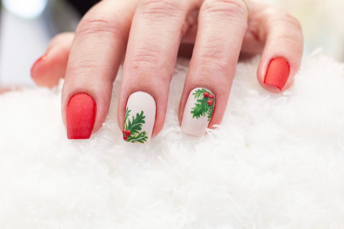 Christmas,Inspired,Nail,Art,Designs