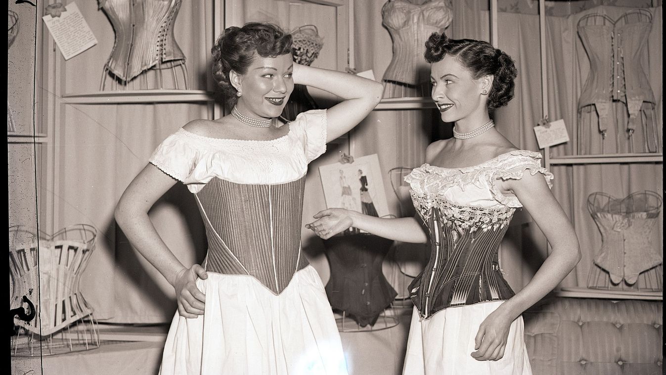 Women Model Corsets at Corset Museum