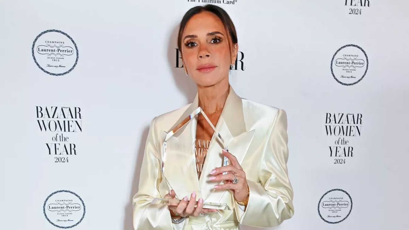 Victoria Beckham selyem Haper's bazaar díjátadó év nője life