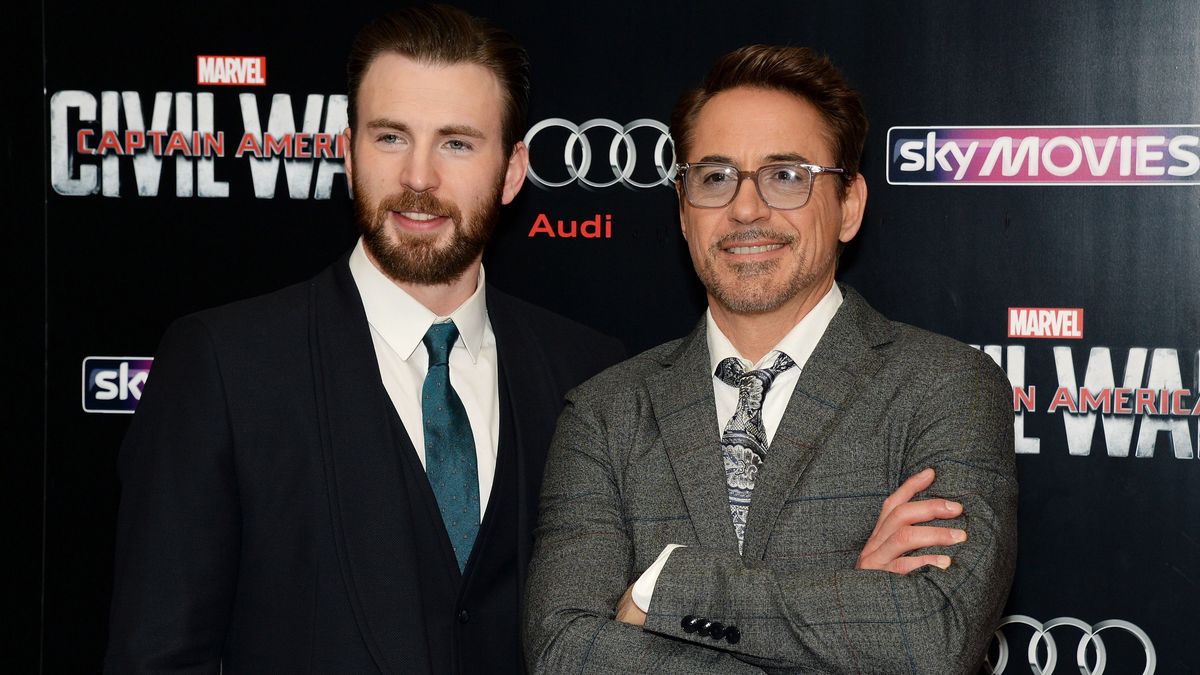 Chris Evans és Robert Downey Jr.