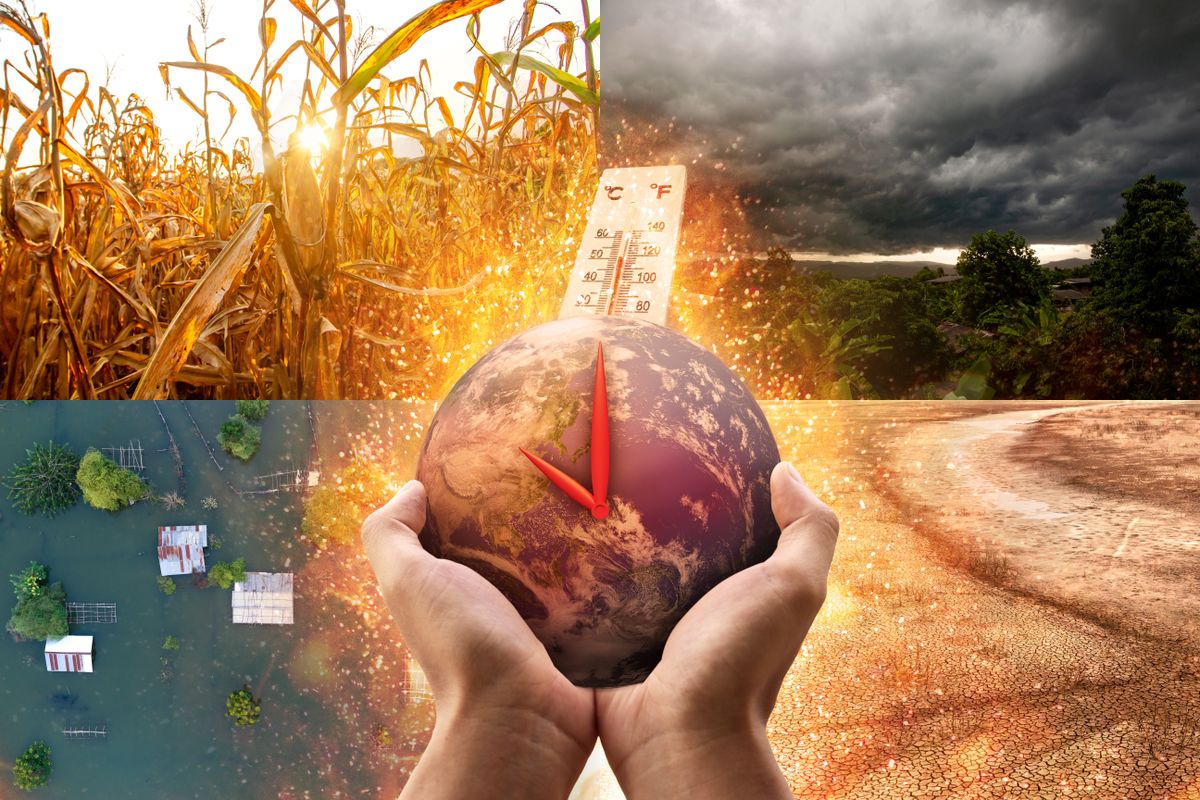 Climate,Clock,Countdown,To,Doomsday.,Climate,Change,And,Environment,Disaster