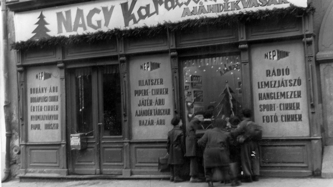 1954 Szentendre, karácsonyi vásár