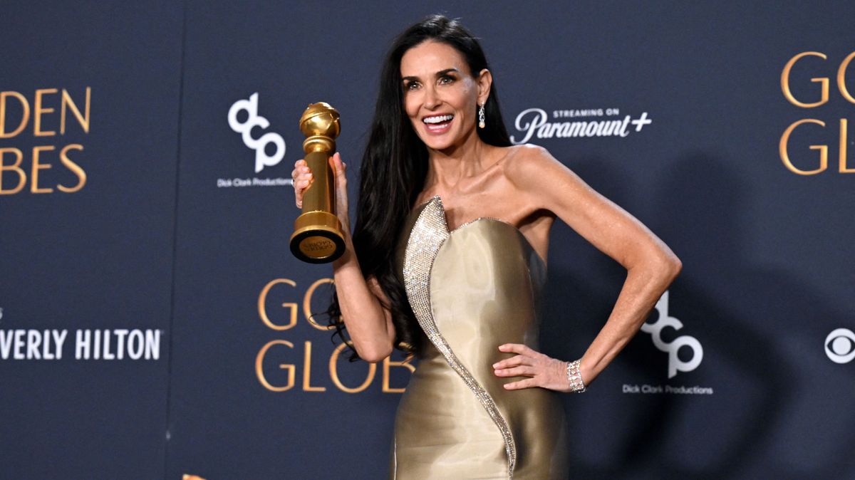 demi moore, golden globe 2025