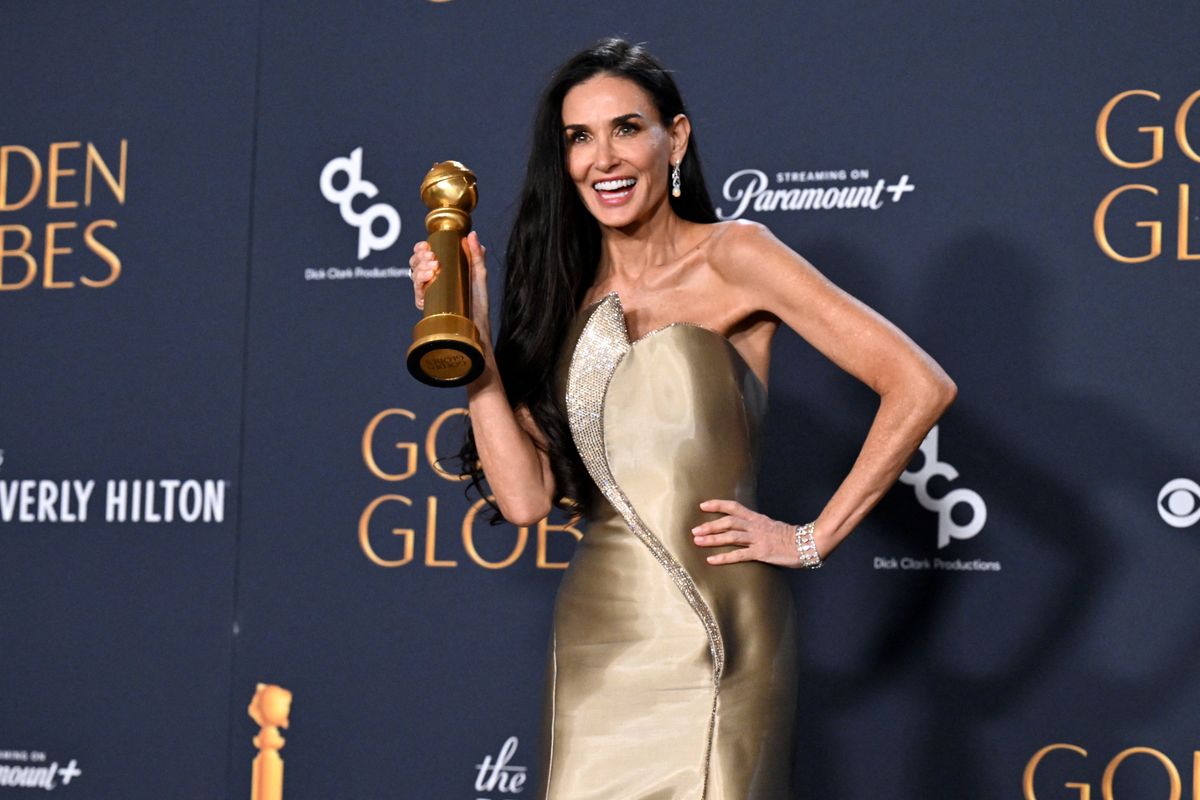 demi moore, golden globe 2025