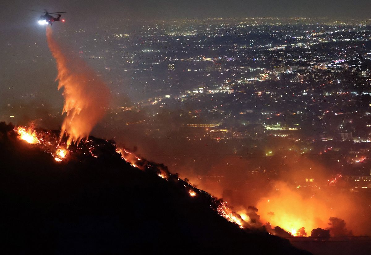 erdőtűz Hollywood, los angeles-i tűz