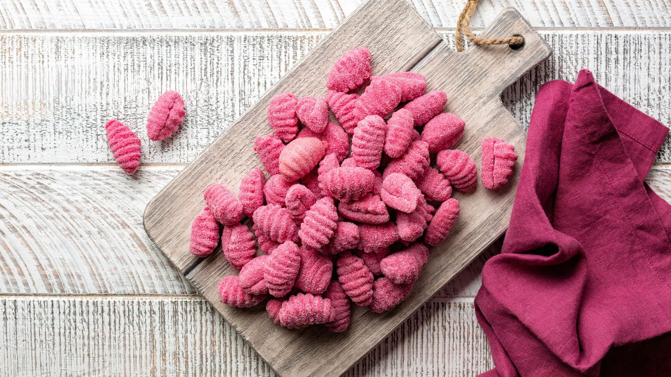 cékla, rózsaszín, pink tészta, céklás gnocchi