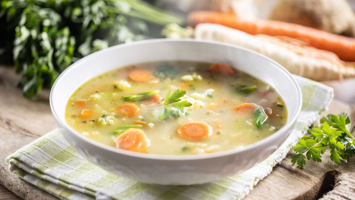 Spring,Vegetable,Soup,With,Chopped,And,Grated,Root,Vegetables,,Seasoned