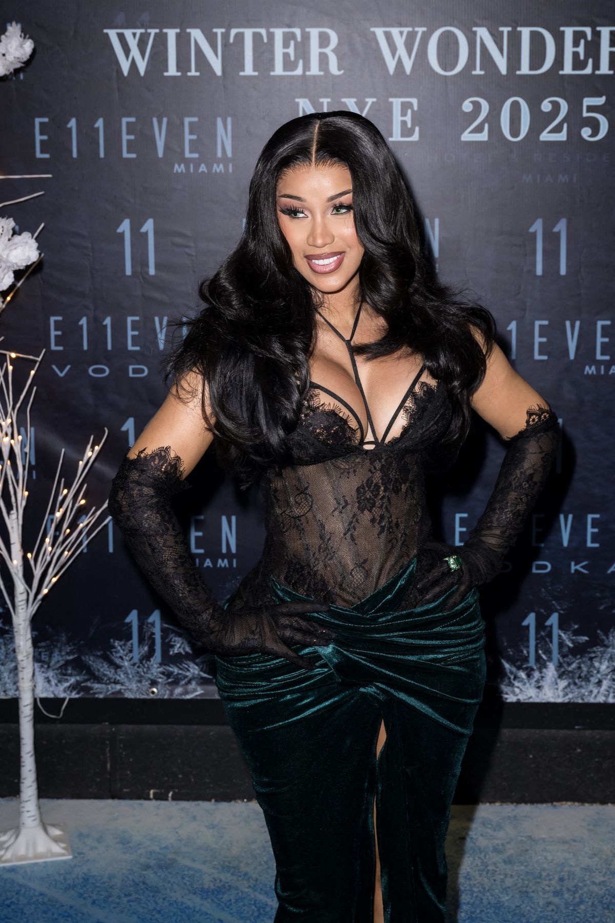 Cardi B Celebrates New Year's Eve at E11EVEN Miami