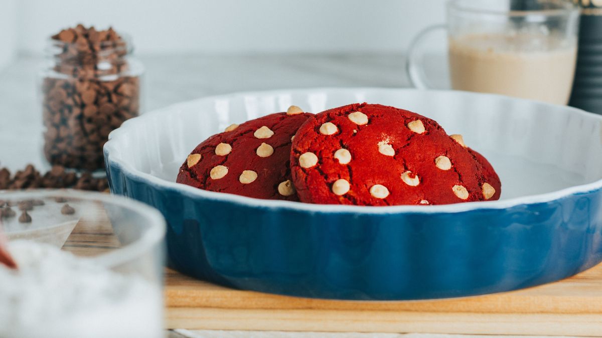 A red velvet keksz tökéletes ajándék Valentin napra.