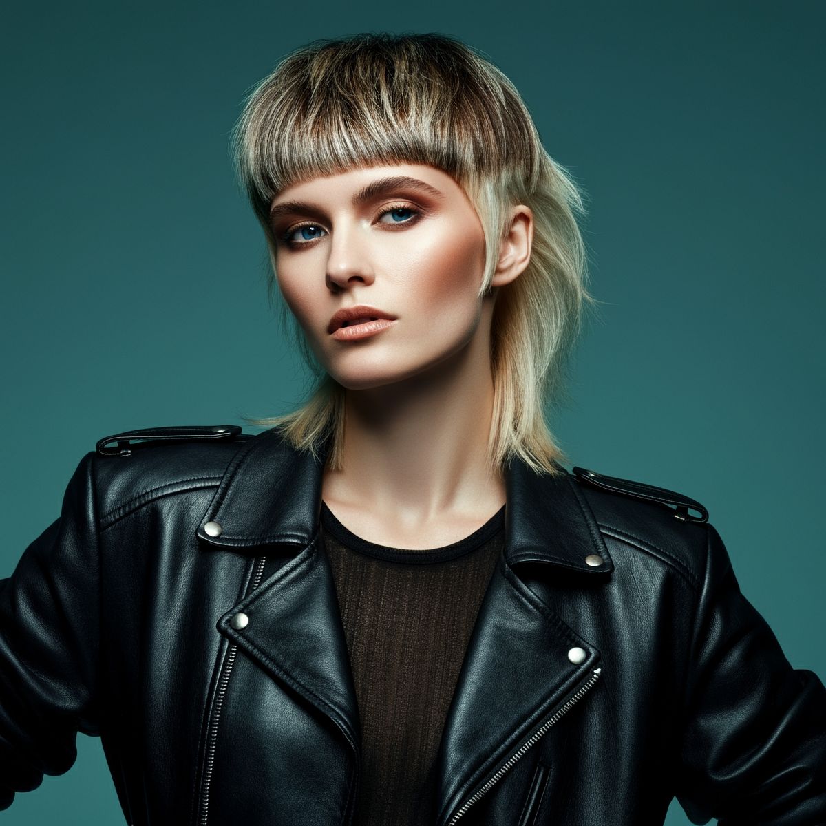 Bold,Portrait,Photo,Of,Woman,With,Mullet,Haircut