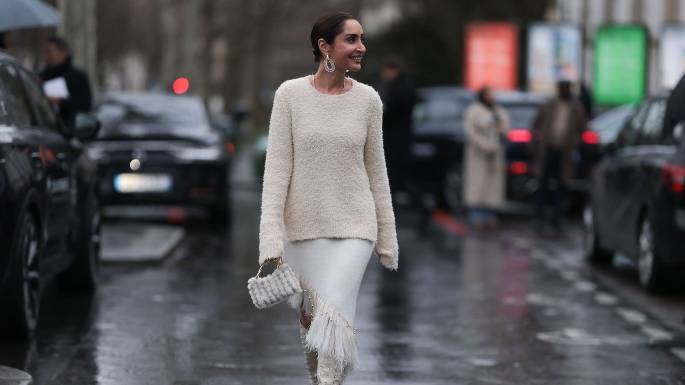 Street Style - Paris Fashion Week - Womenswear Fall/Winter 2024/2025 - Day Four