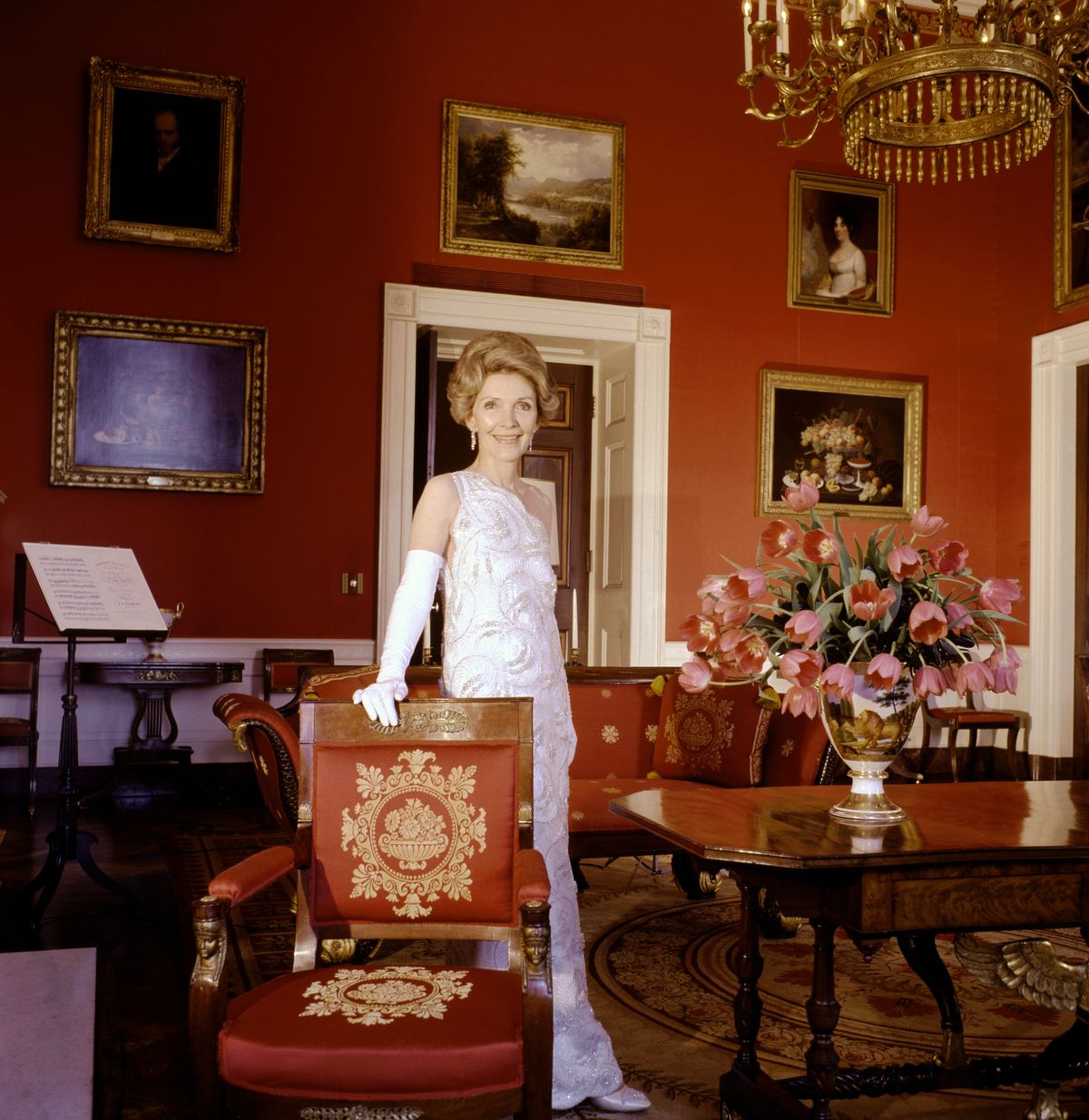 Portrait Of First Lady Nancy Reagan