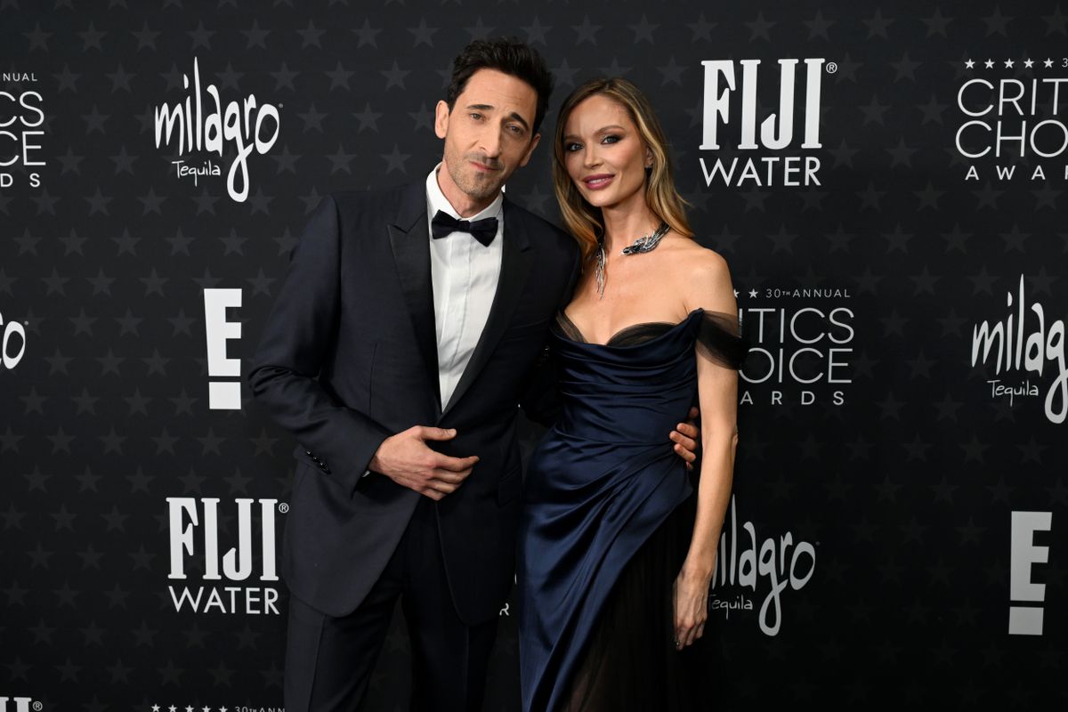 30th Annual Critic's Choice Awards - Red Carpet, Adrien Brody and Georgina Chapman