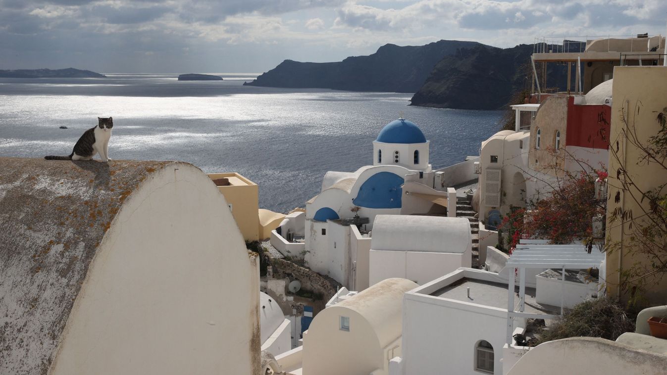 Santorini, földrengés