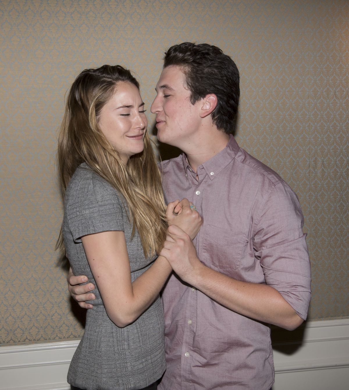 July 30, 2013 - Hollywood, California, U.S. - MILES TELLER and SHAILENE WOODLEY promoting 'The Spectacular Now' at the Four Seasons Hotel. Shailene Diann Woodley (born November 15, 1991) is an American actress. She first received attention as Amy on the ABC Family television series Secret Life of the American Teenager (2008‚Äď13) and rose to stardom in various popular and critically acclaimed films such as The Descendants (2011), The Spectacular Now (2013), The Fault in Our Stars (2014), The Divergent Series (2014‚Äď) as Beatrice ‚ÄėTris‚Äô Prior and Snowden (2016). For her work, she has garnered a Cannes Trophee Chopard, Sundance Film Festival Special Jury Prize for Dramatic Acting, Critics Choice Award, People's Choice Award, Independent Spirit Award and was nominated for a Golden Globe Award for Best Supporting Actress in a Motion Picture. Upcoming : Ascendant (TV Movie 2017), Big Little Lies (TV Series 2017), Adrift (announced). (Credit Image: ¬© Armando Gallo/ZUMA Studio)