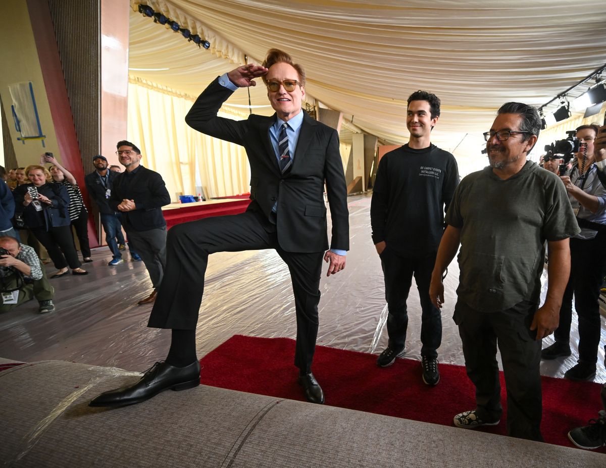 Conan O'Brien at The 96th Academy Awards Red Carpet Roll Out at The Dolby Theatre on February 26, 2025 in Hollywood, California. (Photo by Michael Buckner/Penske Media via Getty Images)