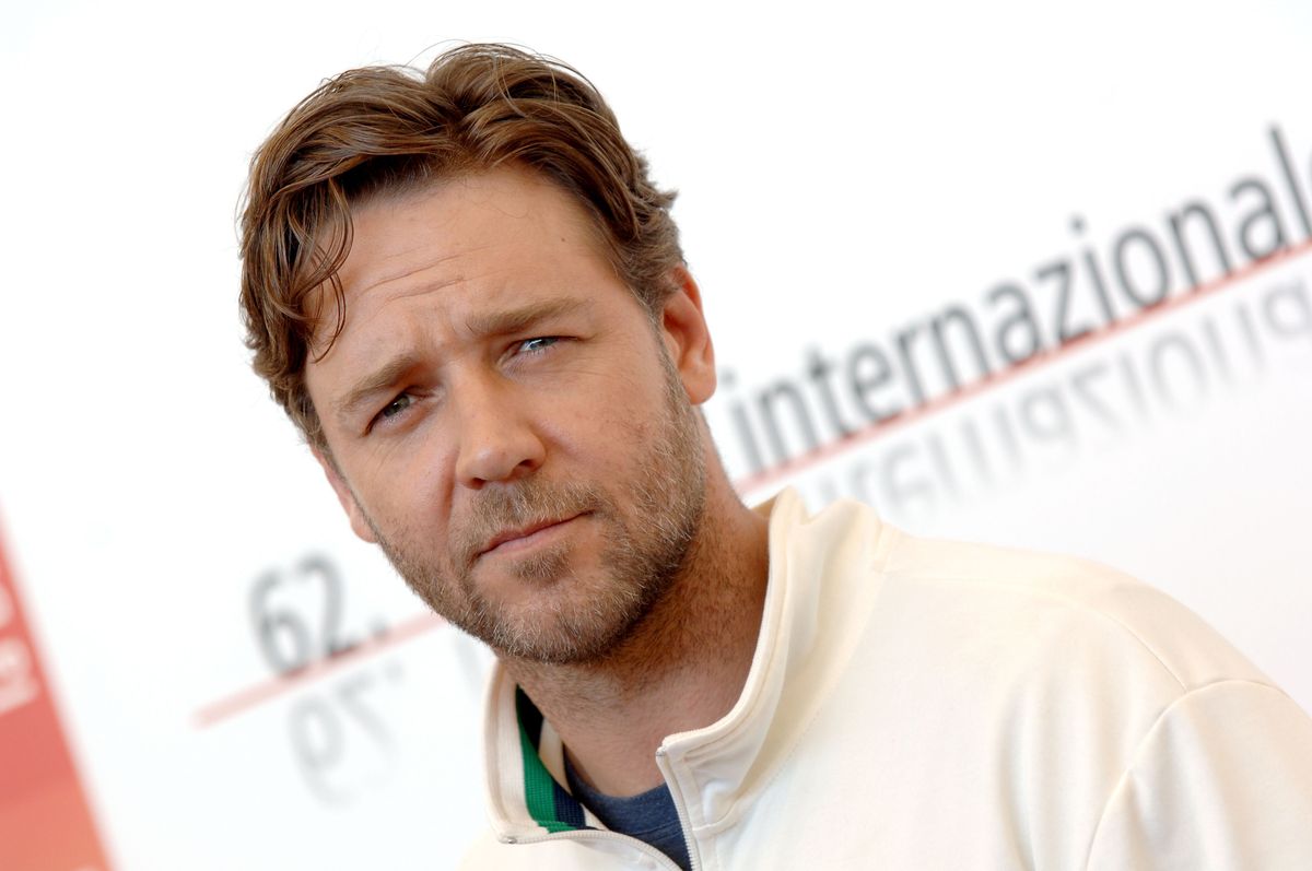 Russel Crowe attends the "Cinderella Man" photocall. Venice, Italy, September 5th, 2005. (Pictured: Russel Crowe). Photo by Lionel Hahn/Abaca. Russell Crowe