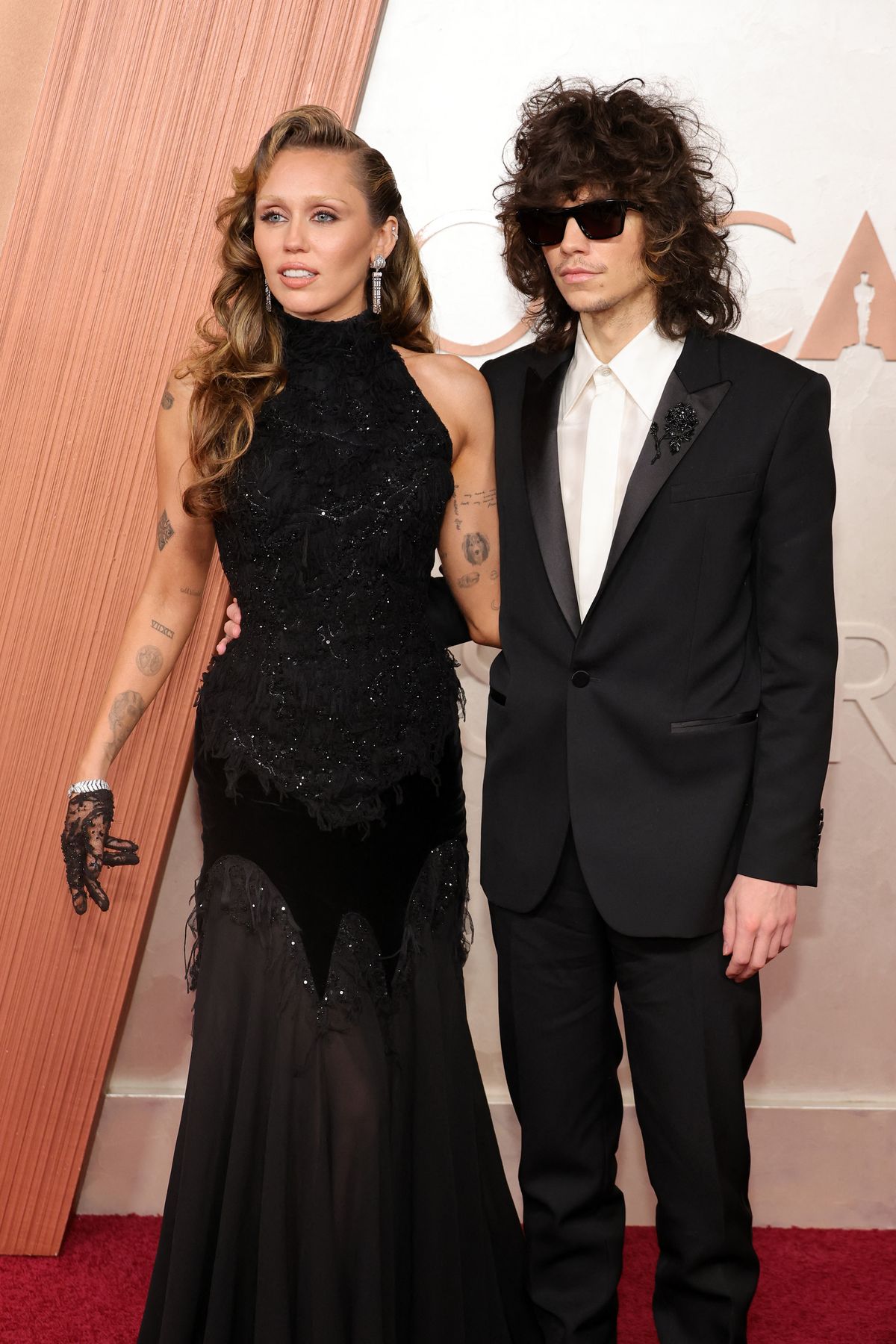 Miley Cyrus and Maxx Morando, Oscar 2025