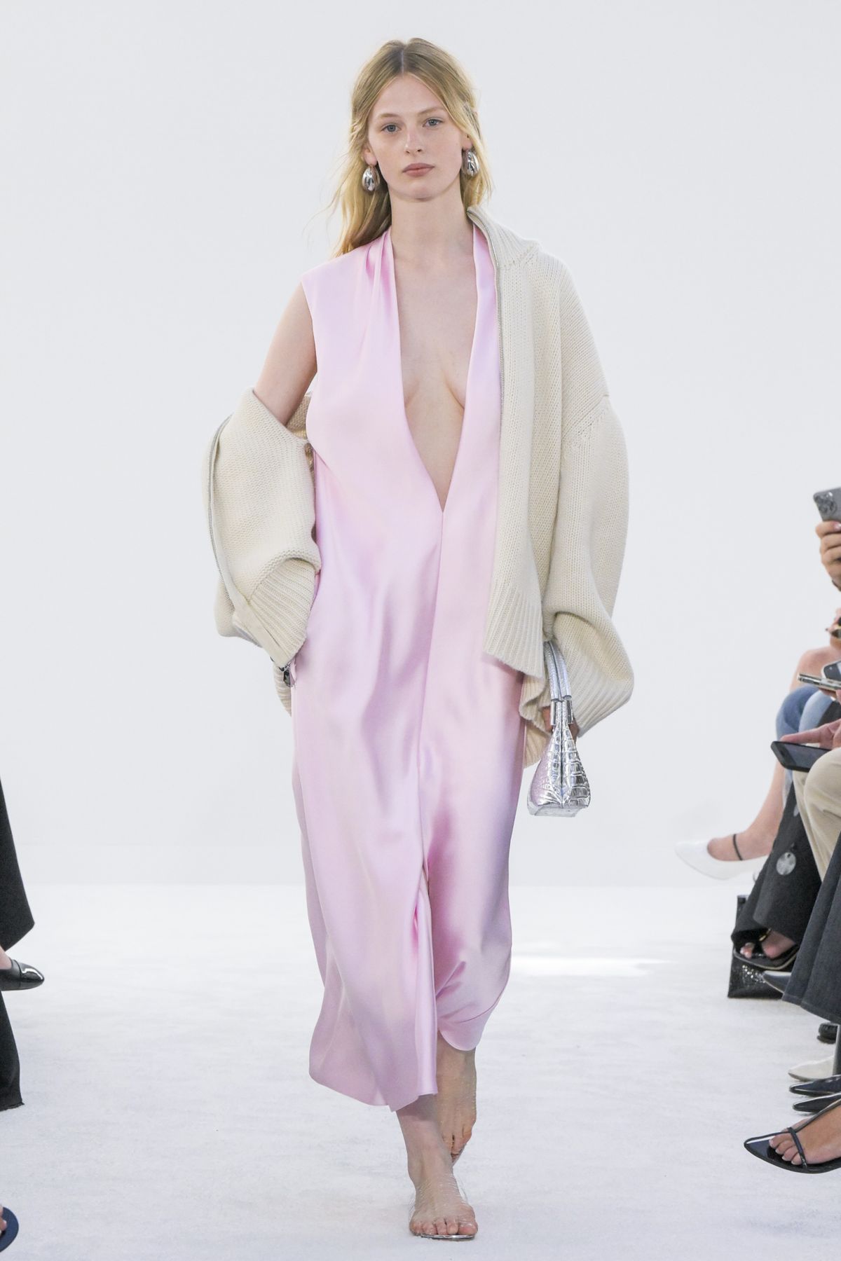 NEW YORK, USA - SEPTEMBER 06: A model walks the runway during the Brandon Maxwell Ready to Wear Spring/Summer 2025 fashion show as part of the New York Fashion Week on September 6, 2024 in NY. (Photo by Victor VIRGILE/Gamma-Rapho via Getty Images)