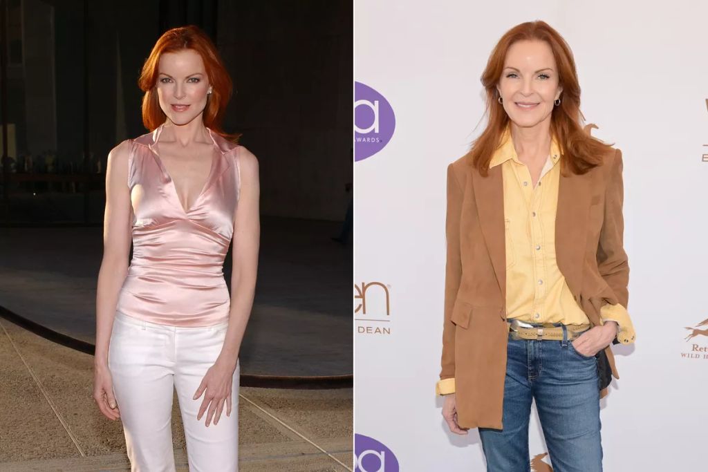 Marcia Cross – Bree Van de Kamp
A perfekcionista, ultrakonzervatív Bree a vörös hajú úrinő, aki mindig tudta, hogyan kell makulátlan vacsorapartit rendezni, miközben a családi élete romokban hevert. Marcia Cross ma is lenyűgöző jelenség, átvészelte a rákot, és nyíltan beszél az egészségről, női problémákról, valamint aktívan támogatja női edukációt. Divatikonként a párizsi divathéten is feltűnt, és sokak szerint ma jobban néz ki, mint valaha.