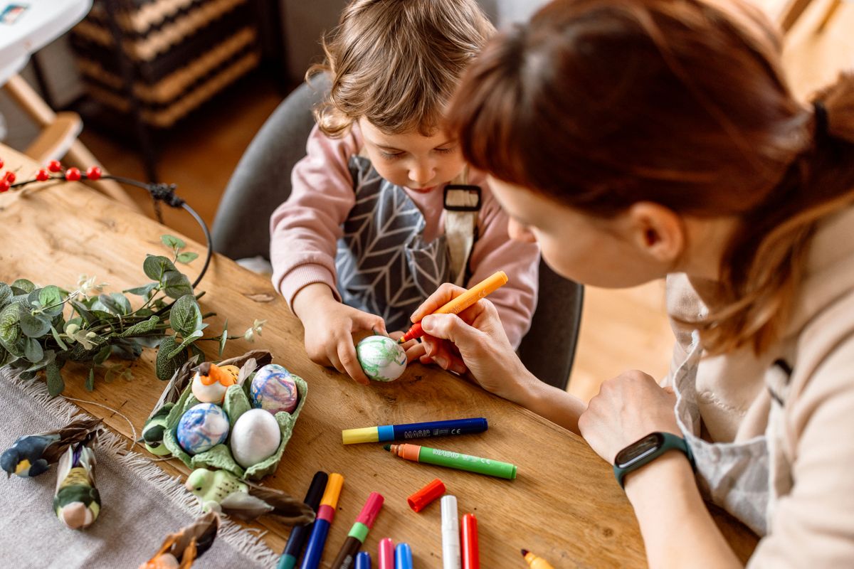 Tojásfestés filctollal