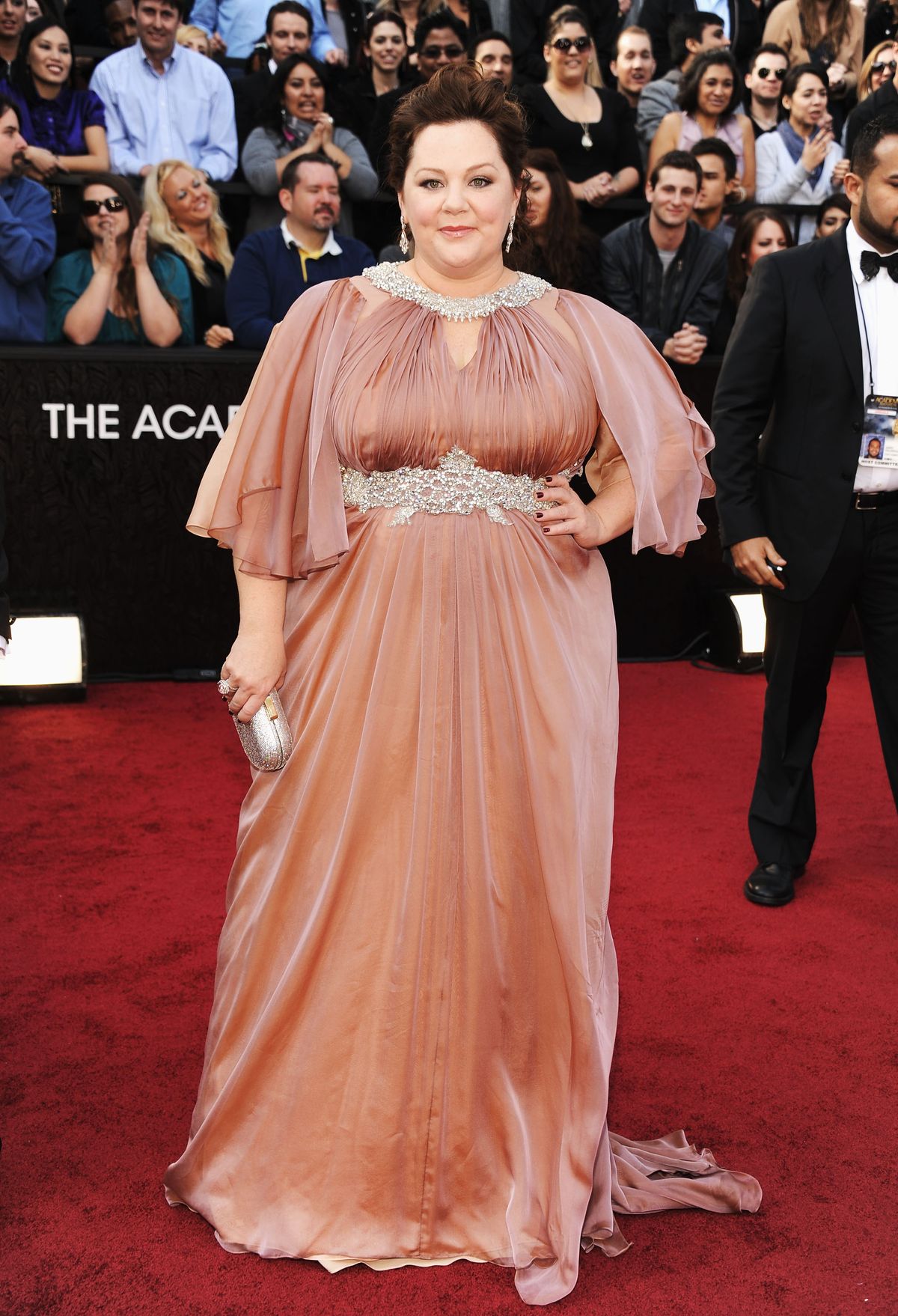 HOLLYWOOD, CA - FEBRUARY 26:  Actress Melissa McCarthy arrives at the 84th Annual Academy Awards held at the Hollywood & Highland Center on February 26, 2012 in Hollywood, California.  (Photo by Kevin Mazur/WireImage)