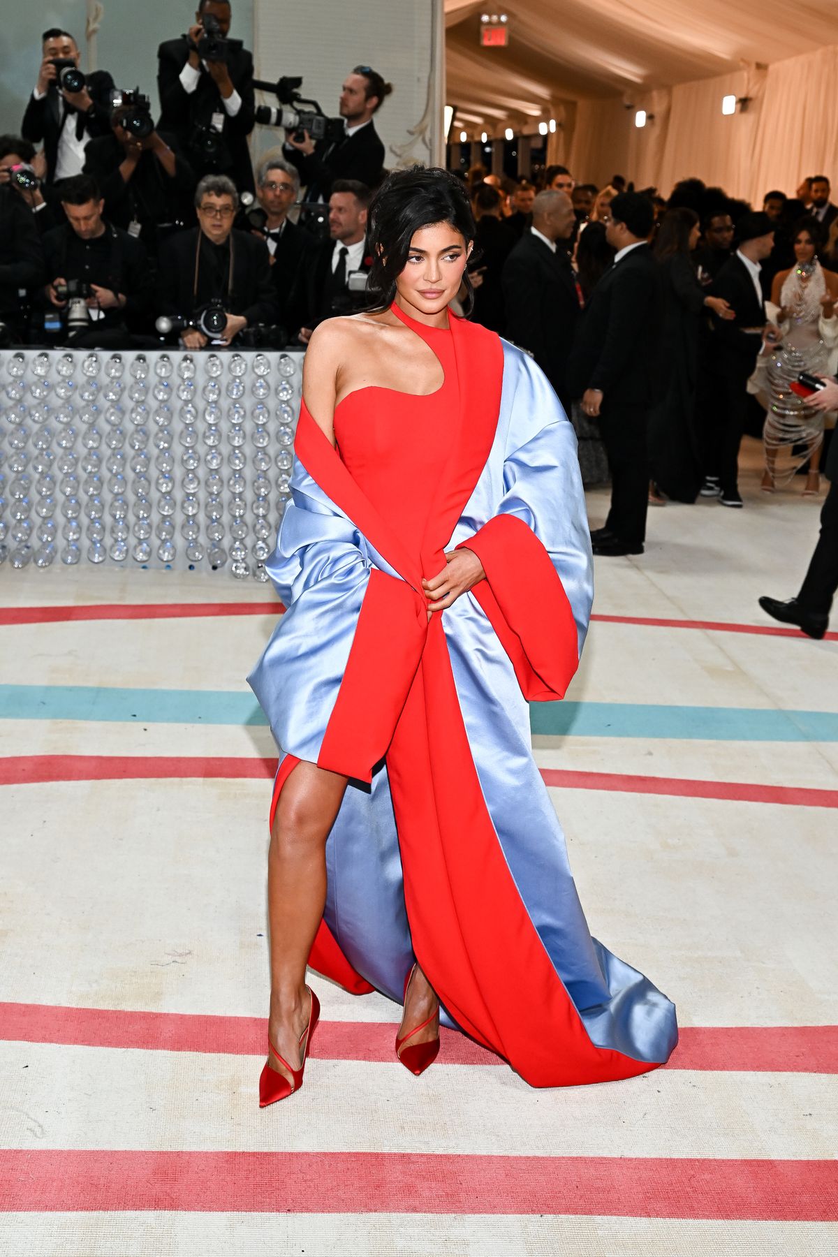 Kylie Jenner at the 2023 Met Gala: Karl Lagerfeld: A Line of Beauty held at the Metropolitan Museum of Art on May 1, 2023 in New York, New York. (Photo by Michael Buckner/Variety via Getty Images)
