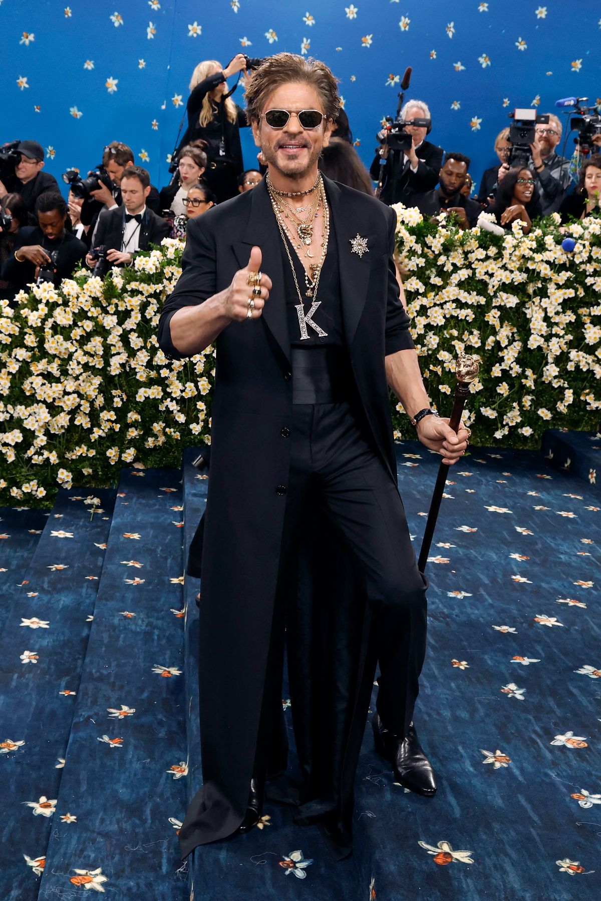 NEW YORK, NEW YORK - MAY 05: Shah Rukh Khan attends "Superfine: Tailoring Black Style", the 2025 Costume Institute Benefit, at Metropolitan Museum of Art on May 05, 2025 in New York City. (Photo by Taylor Hill/Getty Images)
