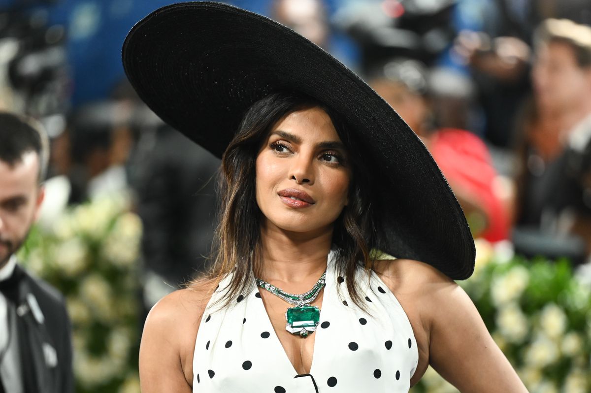 Priyanka Chopra at The 2025 Met Gala Celebrating "Superfine: Tailoring Black Style" held at the Metropolitan Museum of Art on May 05, 2025 in New York, New York. (Photo by Gilbert Flores/Variety via Getty Images)