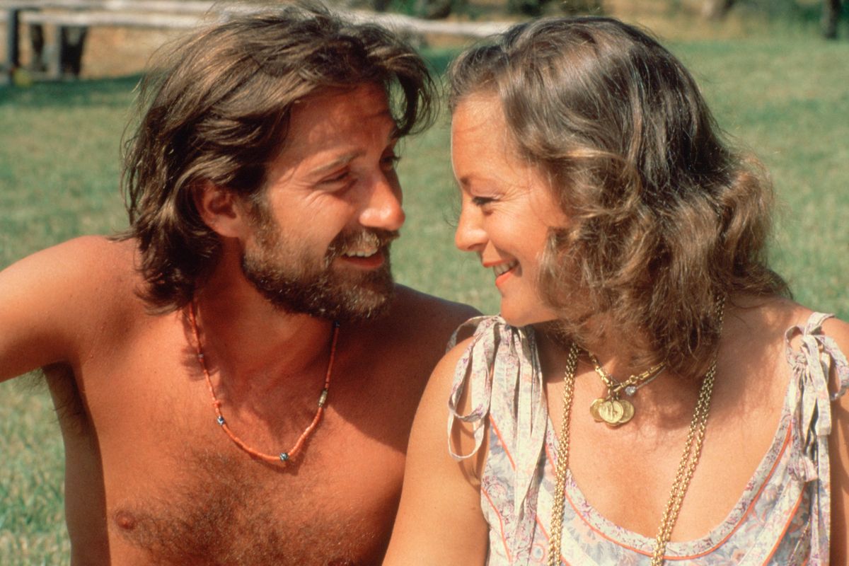French journalist of Italian origin Daniel Biasini and his wife Austrian-born German actress Romy Schneider. (Photo by Charles Biasini/Sygma/Sygma via Getty Images)