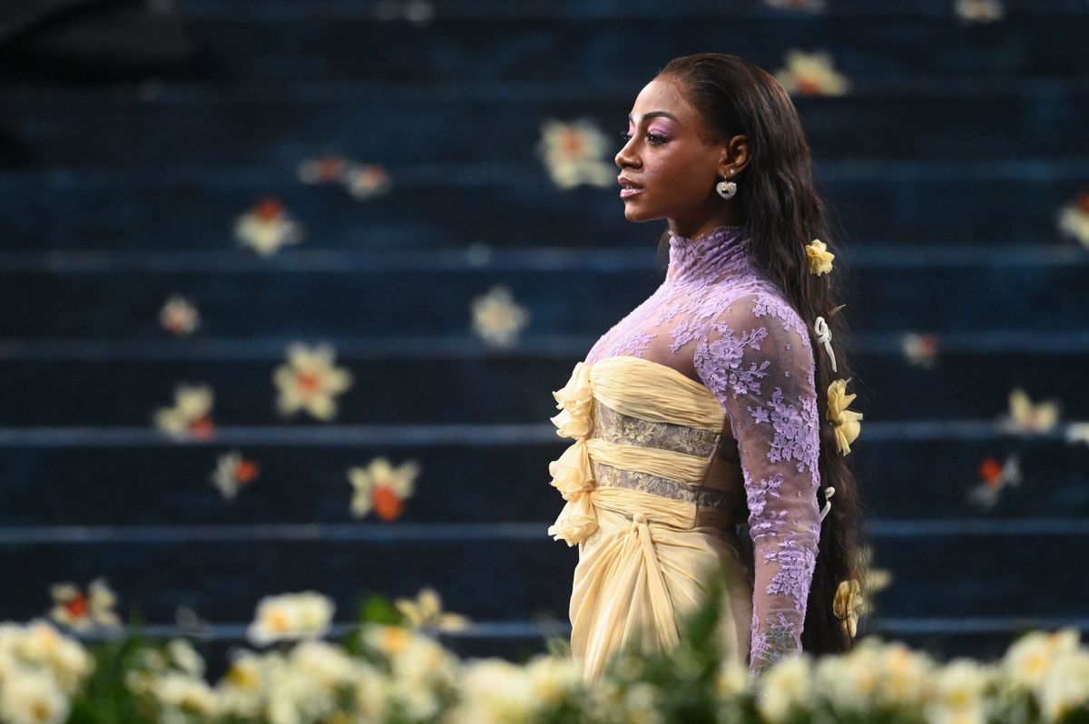 NEW YORK, NEW YORK - MAY 05: Sha'Carri Richardson attends The 2025 Met Gala Celebrating "Superfine: Tailoring Black Style" at the Metropolitan Museum of Art on May 05, 2025 in New York City. (Photo by Ray Tamarra/GC Images)