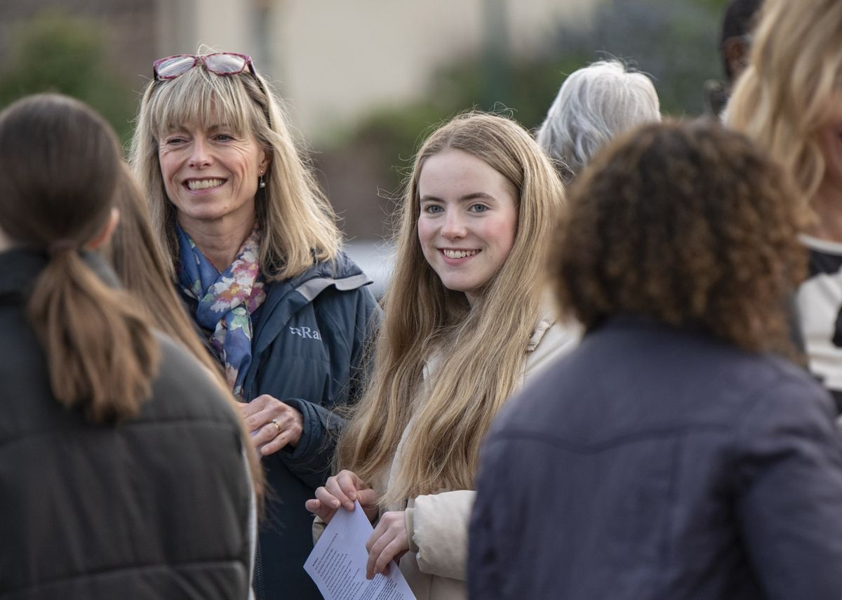 03/05/2023: Kate McCann pictured with her daughter Amelie, (light jacket) 18, at the Prayers Service held in the village of Rothley to mark the 16th anniversary of the disappearance of her daughter Madeleine McCann. Madeleine was three when she disappeared from a holiday apartment in Praia da Luz, Portugal, on May 3 2007 

Material must be credited "The Sun/News Licensing" unless otherwise agreed. 100% surcharge if not credited. Online rights need to be cleared separately. Strictly one time use only subject to agreement with News Licensing,Image: 774024835, License: Rights-managed, Restrictions: Usage is subject to our terms and conditions. Electronic storage is prohibited., Model Release: no