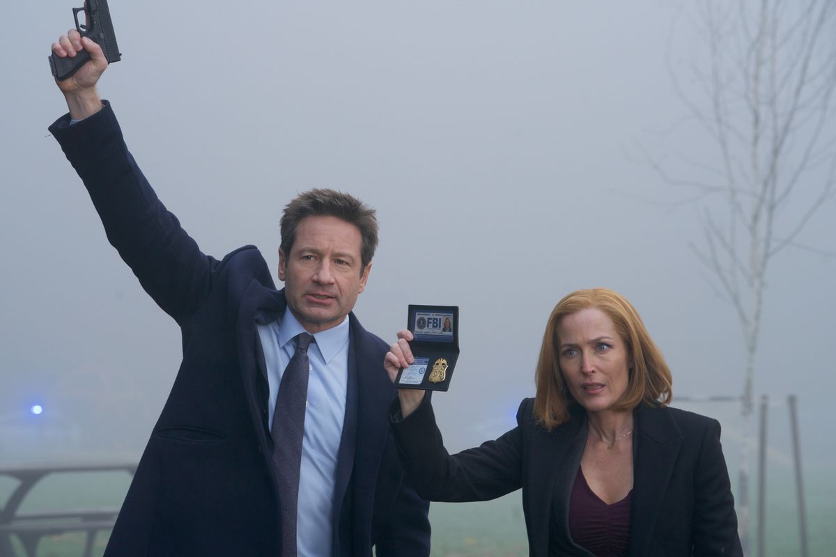 Az X-akták főszereplői David Duchovny és Gillian Anderson, akik a sorozatban Mulder és Scully ügynököt alakították
