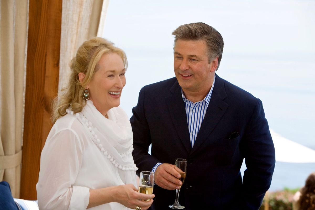 RELEASE DATE: December 25, 2009. MOVIE TITLE: It's Complicated. STUDIO: Universal Pictures. PLOT: During his son's college graduation, Jane hooks up with her ex-husband, Jake, who's married to a younger woman. As if being your ex's mistress isn't tough enough, Jane also finds herself drawn to Adam, a smitten architect. PICTURED: MERYL STREEP as Jane, ALEC BALDWIN as Jake