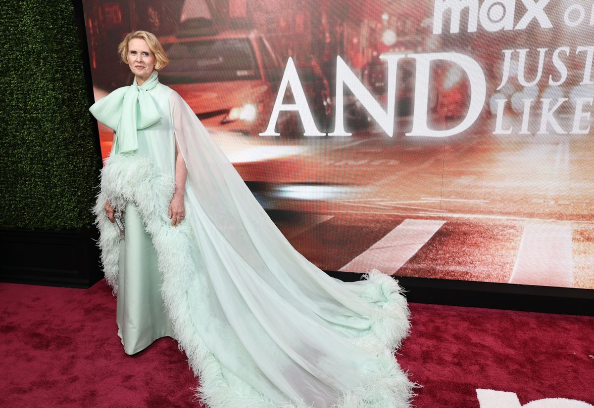 NEW YORK, NEW YORK - MAY 21: Cynthia Nixon attends Max Original's "And Just Like That" Season 3 Photo Call at Crane Club on May 21, 2025 in New York City. (Photo by Jamie McCarthy/Getty Images)