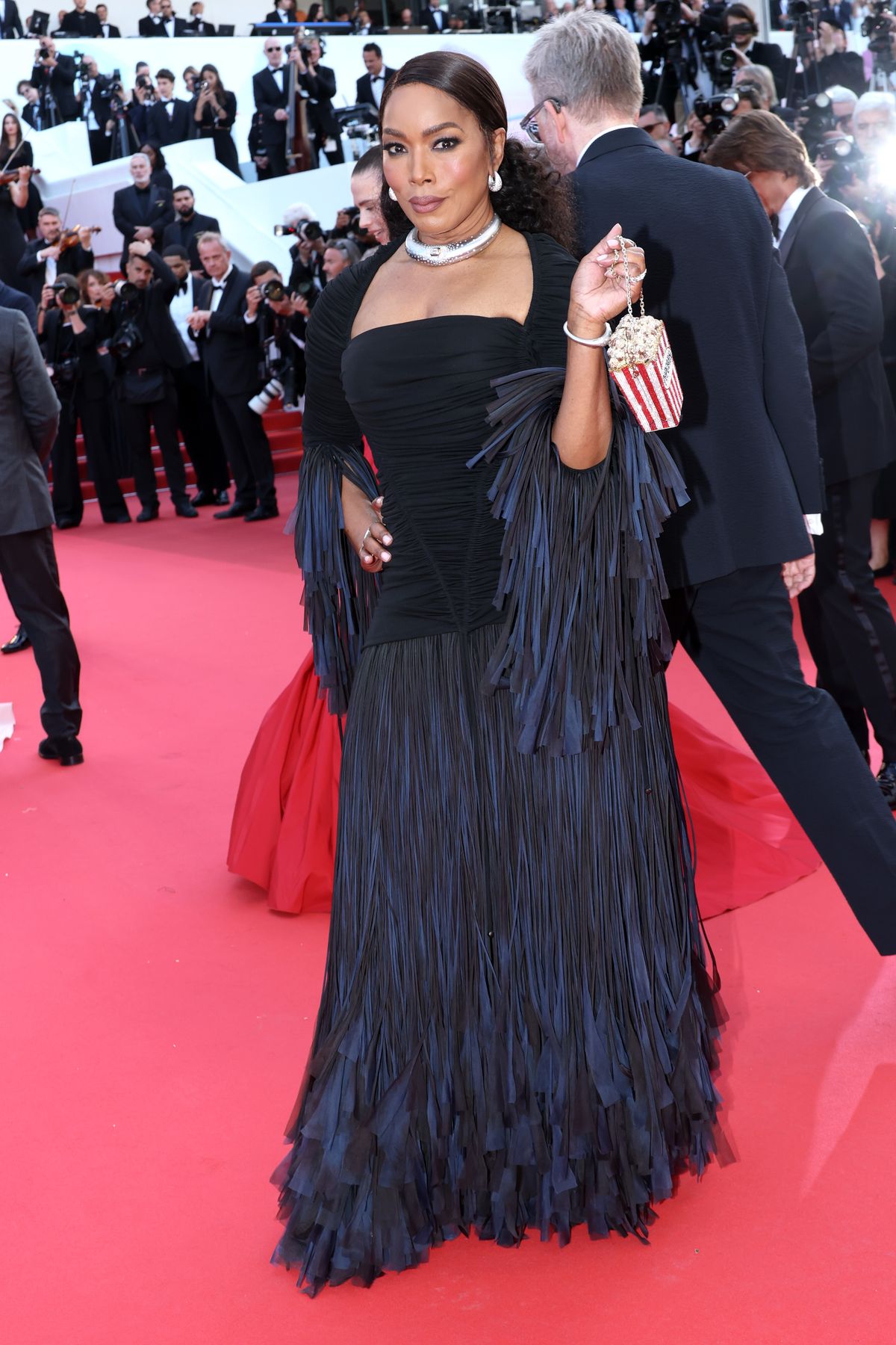 CANNES, FRANCE - MAY 14: Angela Bassett attends the "Mission Impossible - The Final Reckoning" red carpet at the 78th annual Cannes Film Festival at Palais des Festivals on May 14, 2025 in Cannes, France. (Photo by Daniele Venturelli/WireImage)