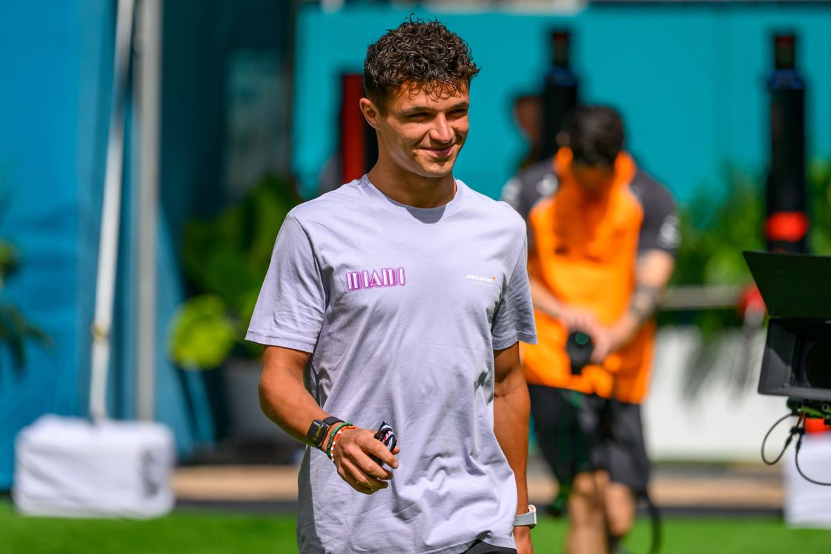 May 2, 2025, Miami, Florida, USA: 2nd May 2025; Miami International Autodrome, Miami, Florida, USA; Formula 1 Crypto.com Miami Grand Prix 2025; Free Practice Day; McLaren driver Lando Norris of the UK walks into the paddock. (Credit Image: © Douglas Murray/Action Plus Sports via ZUMA Press Wire)