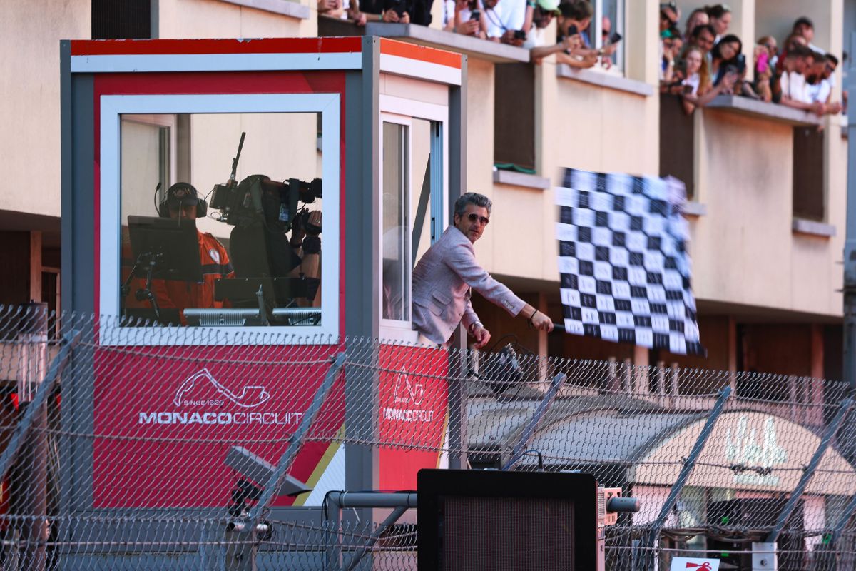 May 25, 2025, Monte-Carlo, Monaco: Patrick Dempsey waving the flag during the Formula 1 Tag Heuer Grand Prix de Monaco, 8th round of the 2025 FIA Formula One World Championship from May 23 to 25, 2025 on the Circuit de Monaco, in Monte-Carlo, Monaco  (Credit Image: © Dppi/PsnewZ via ZUMA Press)