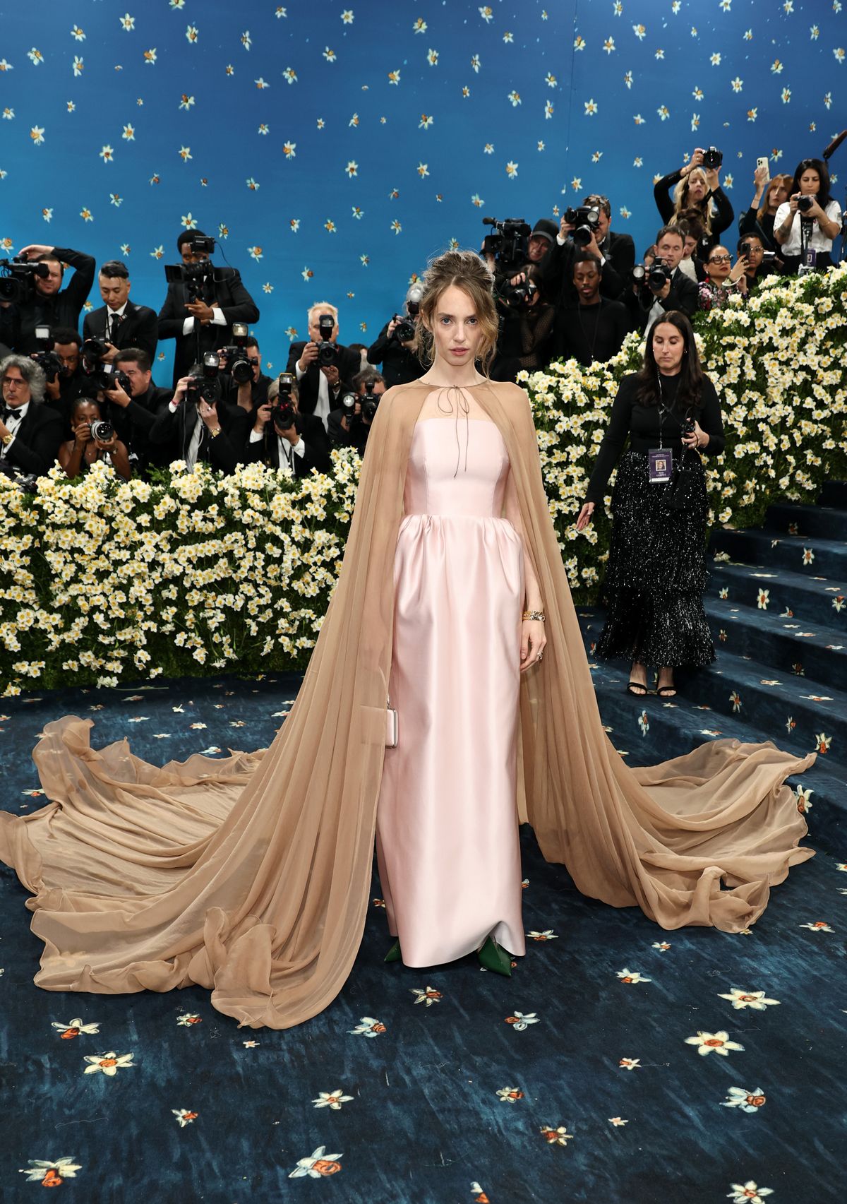 NEW YORK, NEW YORK - MAY 05: Maya Hawke attends the 2025 Met Gala Celebrating "Superfine: Tailoring Black Style" at Metropolitan Museum of Art on May 05, 2025 in New York City.  (Photo by Jamie McCarthy/Getty Images)