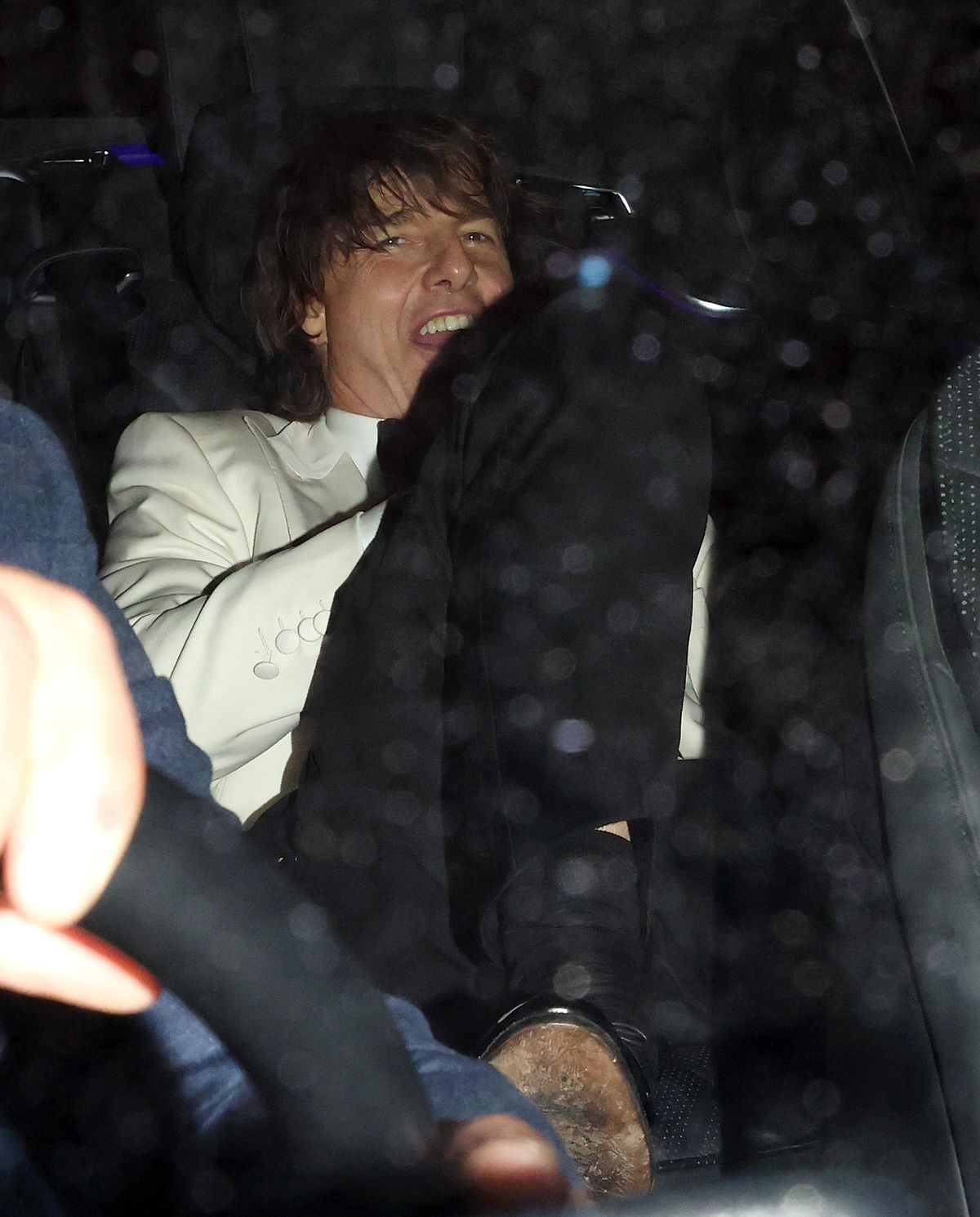 4 May 2025.

Celebrity guests are seen here leaving Core Restaurant in Notting Hill, London after attending David Beckham's 50th Birthday Dinner & Party.
Guests included Tom Cruise who left worse for wear leaving via a backdoor and laying down in the back seats of his car at 3.30am.
Other guests included Chef Gordon Ramsay and his wife Tana Ramsay, Guy Ritchie & his wife Jacqui Ainsley, Eva Longoria and her husband Jose Baston

Pictured: Tom Cruise

Credit: DW/GoffPhotos.com   Ref: KGC-49