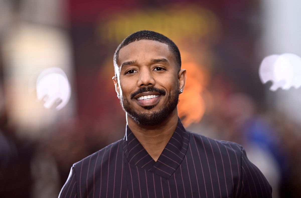 LONDON, ENGLAND - APRIL 14: Michael B. Jordan attends the european premiere of "Sinners" at Cineworld Leicester Square on April 14, 2025 in London, England. (Photo by Gareth Cattermole/Getty Images)