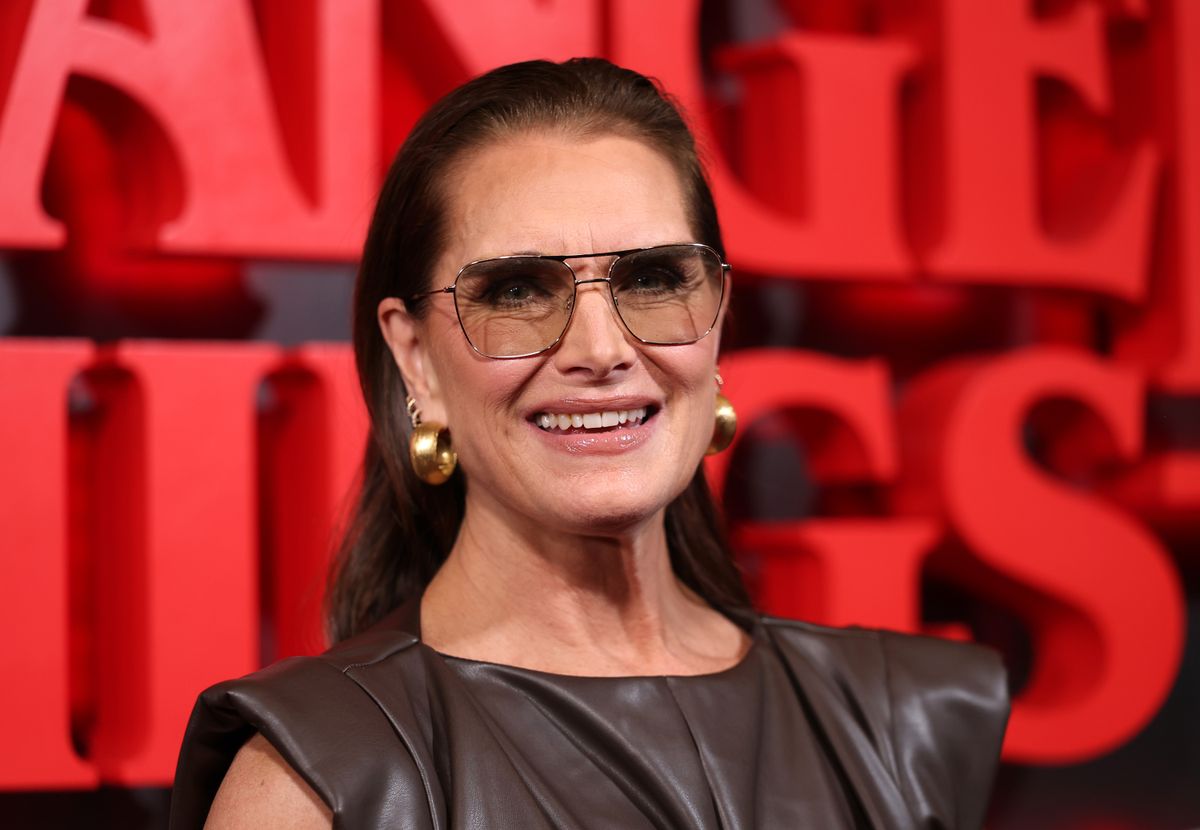 NEW YORK, NEW YORK - APRIL 22: Brooke Shields attends the "Stranger Things: The First Shadow" Broadway Opening Night at Nederlander Theatre on April 22, 2025 in New York City. (Photo by Mike Coppola/Getty Images)