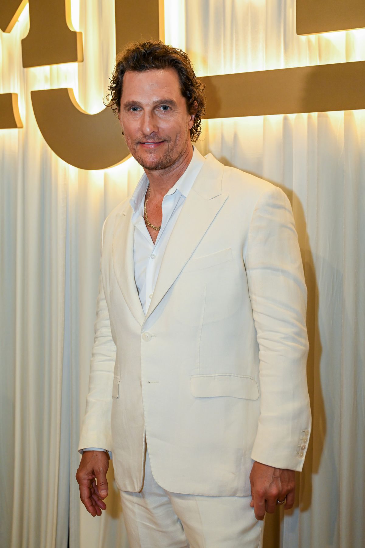 AUSTIN, TEXAS - APRIL 24: Matthew McConaughey attends the Mack, Jack, & McConaughey Gala at ACL Live on April 24, 2025 in Austin, Texas. (Photo by Nicola Gell/WireImage)